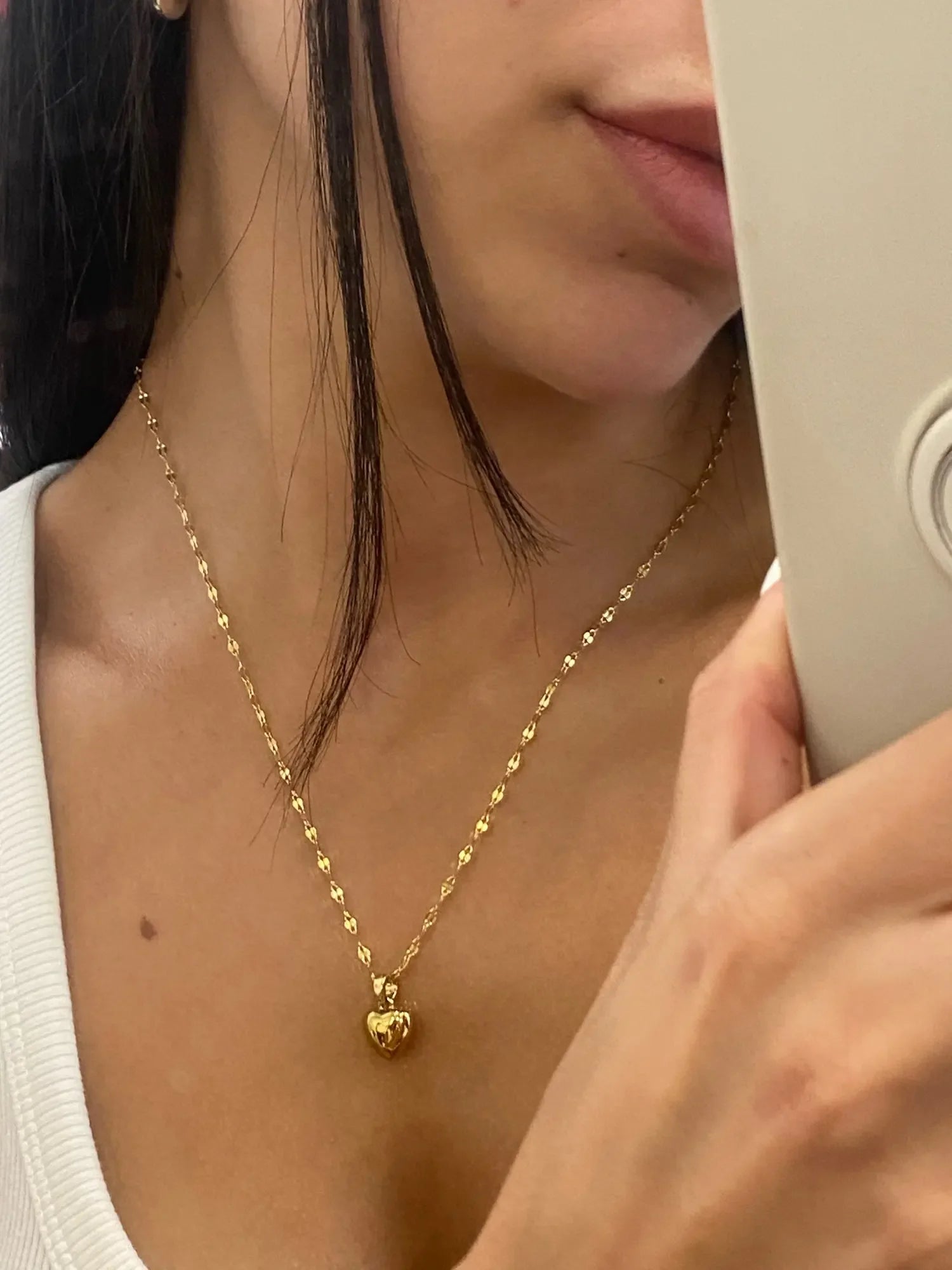 Colar Coração Banhado a Ouro 18k