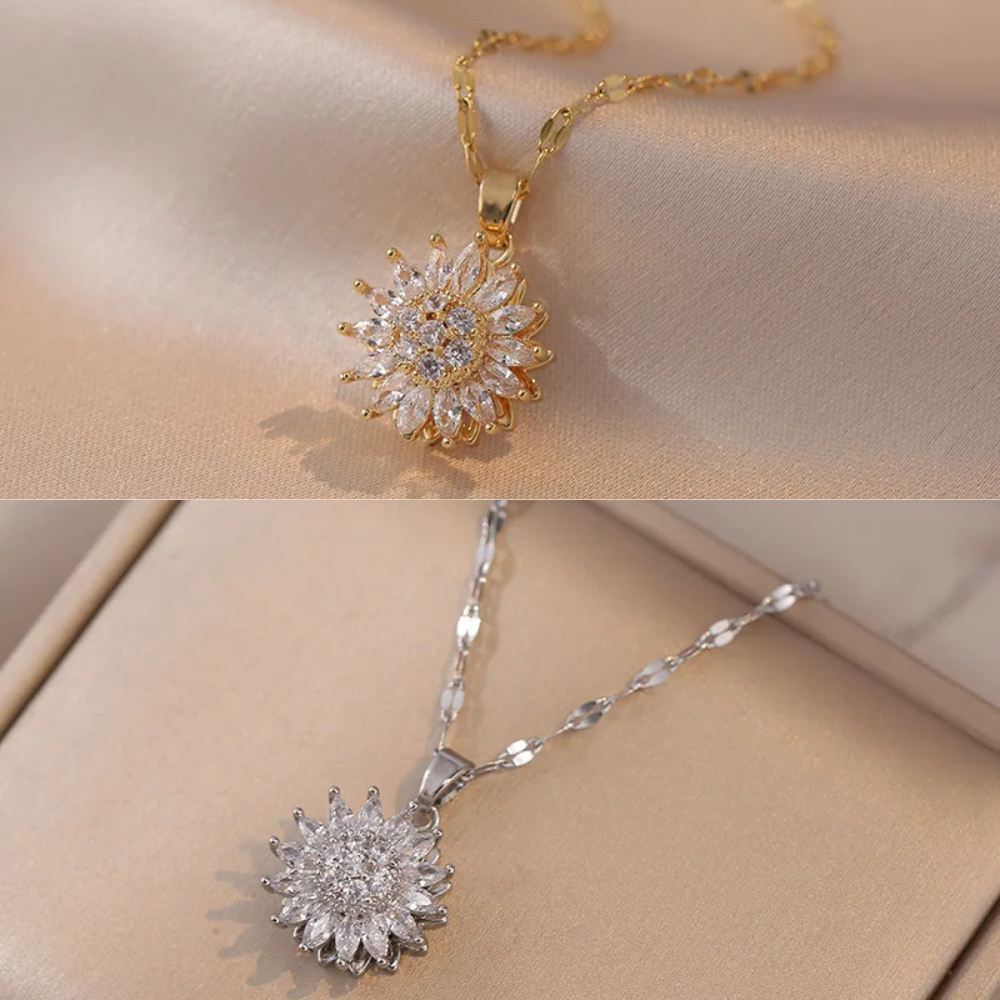 COMPRE 1 LEVE 2 - Colar Girassol Com Zircônias
