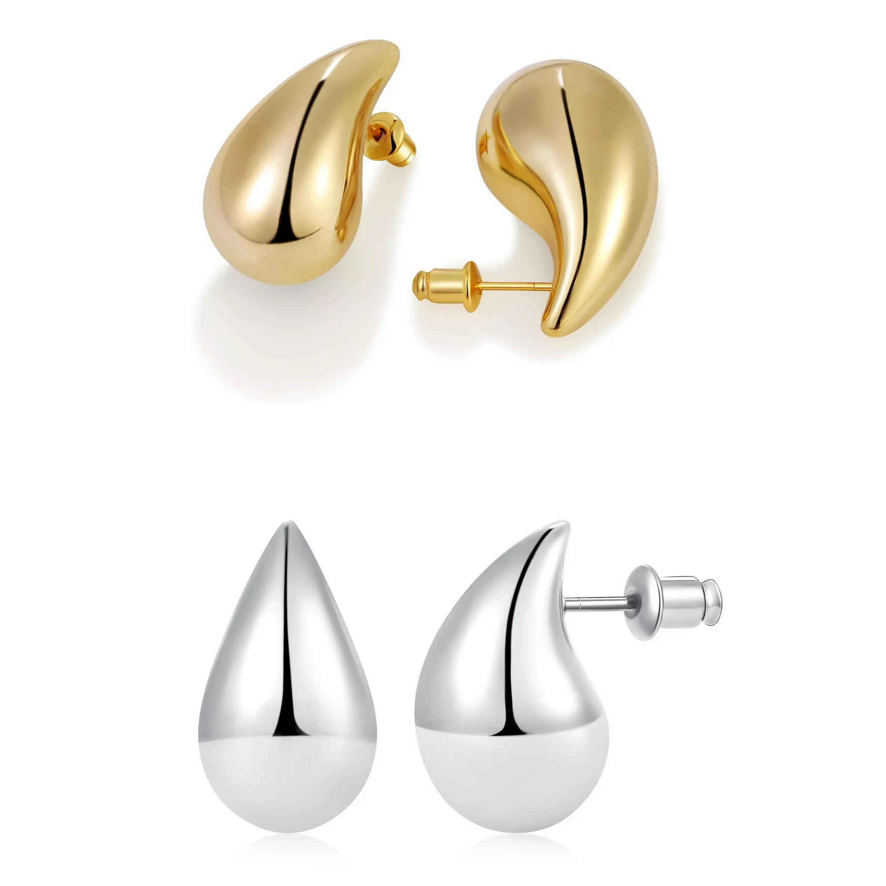 COMPRE 1 LEVE 2 - Brinco Gota Banhado a Ouro 18k