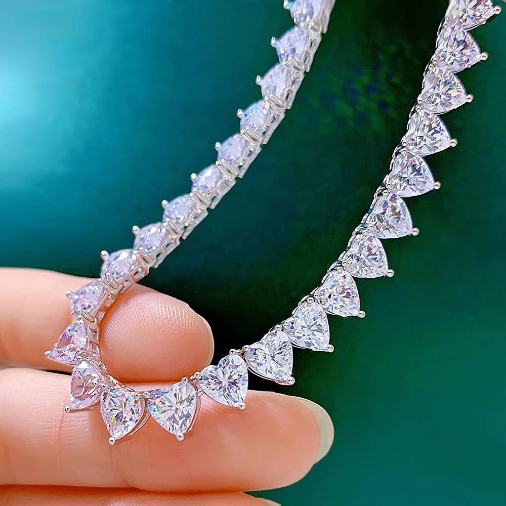 Colar Eleonara em Prata Cravejado com Zircônias