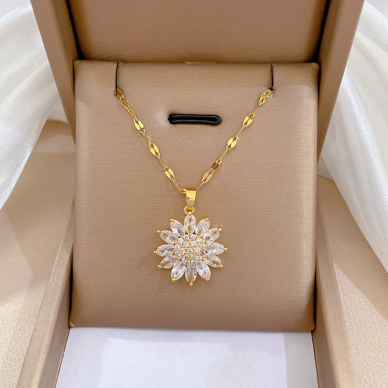 COMPRE 1 LEVE 2 - Colar Girassol Com Zircônias