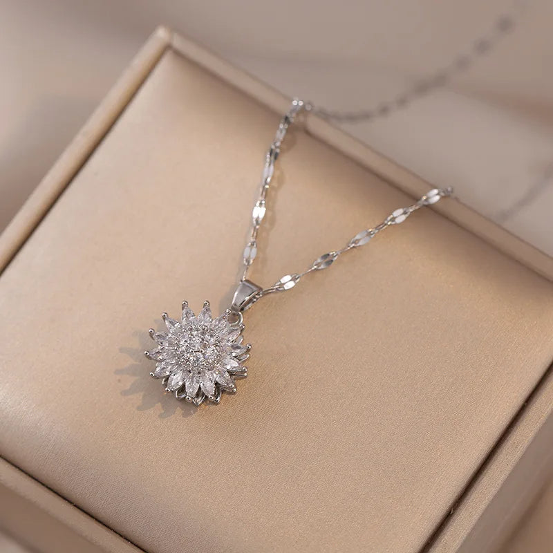 COMPRE 1 LEVE 2 - Colar Girassol Com Zircônias