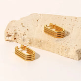 Brinco Giulia Banhado a Ouro 18k