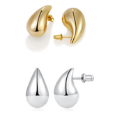 COMPRE 1 LEVE 2 - Brinco Gota Banhado a Ouro 18k