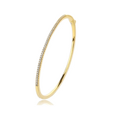 Bracelete Vivence em Prata Banhado a Ouro com Moissanites