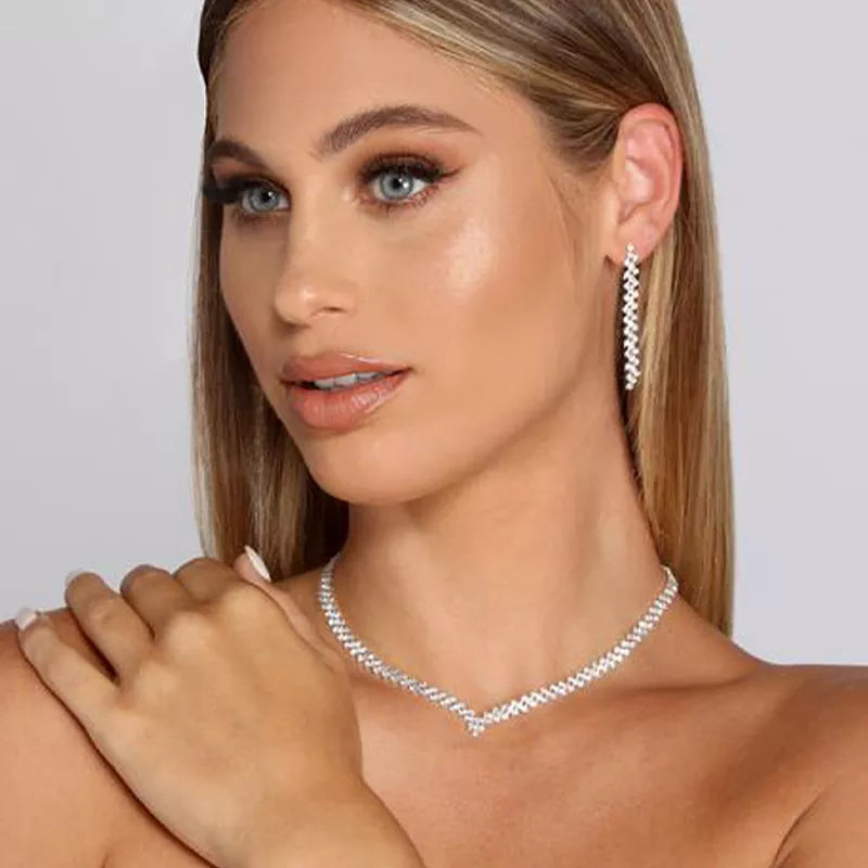 Conjunto de Semijoias Cristal