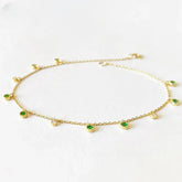 Pulseira Luar em Ouro 18k com Esmeraldas e Diamantes