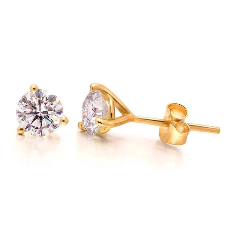 Brinco Imperial em Ouro com Moissanite