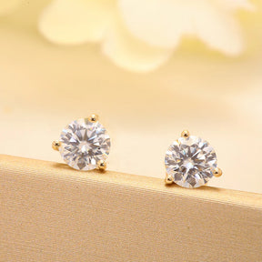Brinco Imperial em Ouro com Moissanite
