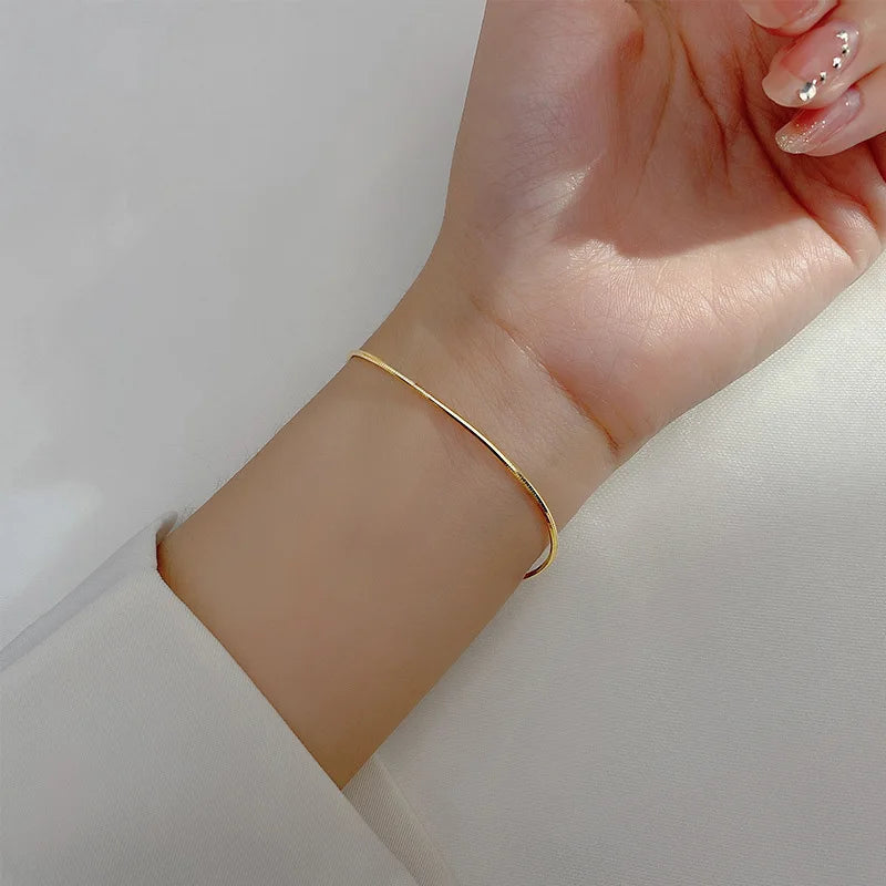 Pulseira Vivence em Prata Banhado a Ouro 18k