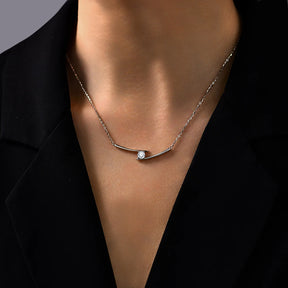 Colar Clarisse em Ouro 18k com Moissanite