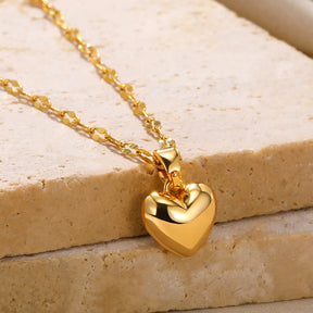 Colar Coração Banhado a Ouro 18k