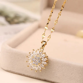 COMPRE 1 LEVE 2 - Colar Girassol Com Zircônias