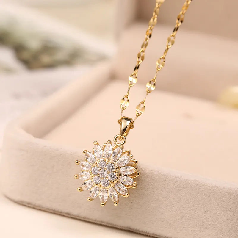 COMPRE 1 LEVE 2 - Colar Girassol Com Zircônias