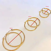 Argola Tradicional Vivence em Ouro