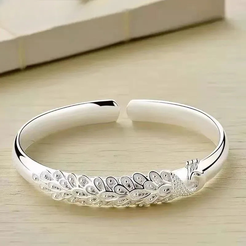 Bracelete Pavone em Prata