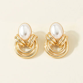Brinco Glee Banhado a Ouro 18k com Pérola