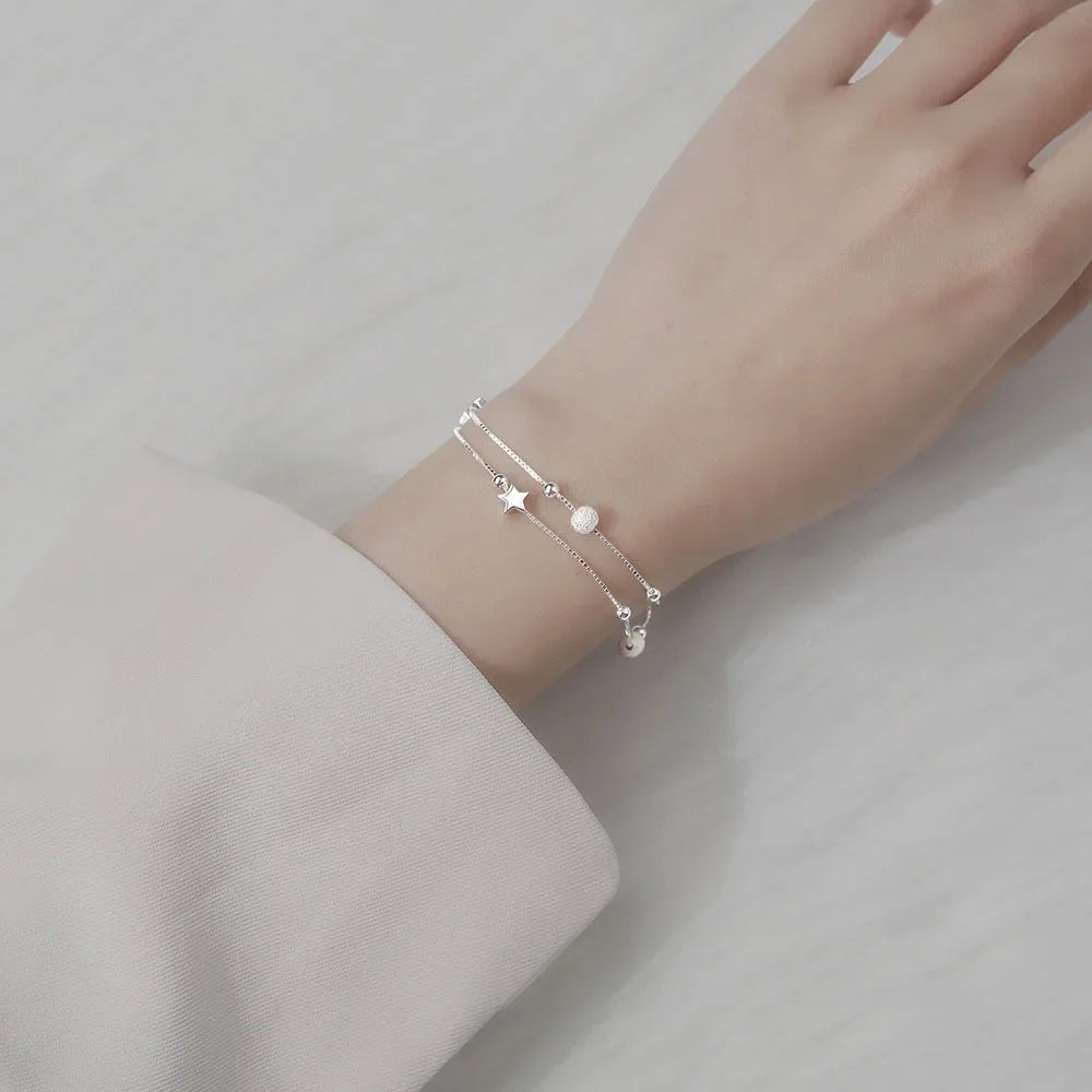 Pulseira Armonia de Prata 925 com Estrelas