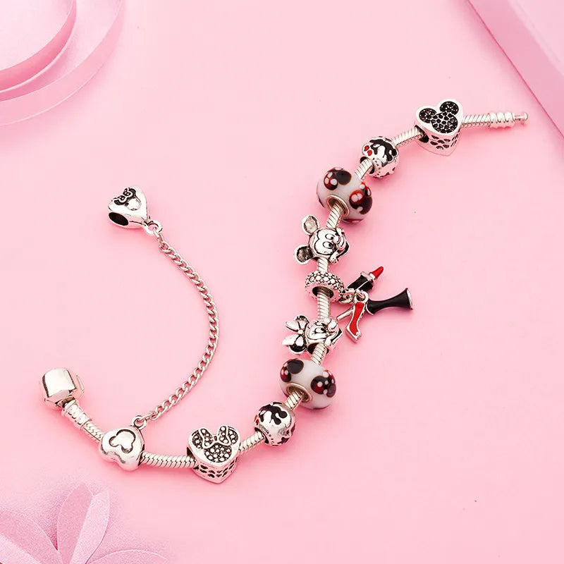Pulseira Vivence em Prata com Berloques Disney