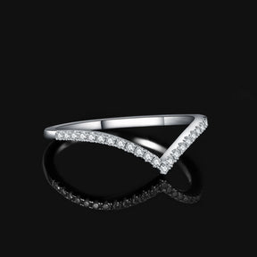 Anel Vivence em Prata com Moissanites