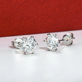 Brinco Vivence em Ouro Branco com Moissanite