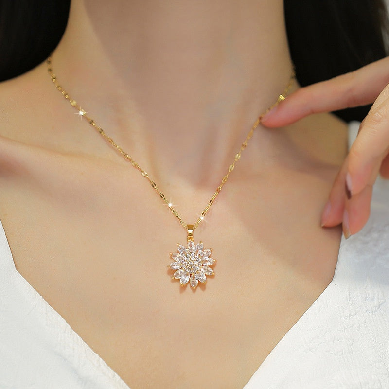 COMPRE 1 LEVE 2 - Colar Girassol Com Zircônias